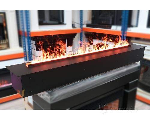 3D электроочаг Real Flame Line-S 150 3D Matte Black в Бийске