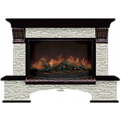 Каминокомплект Glenrich Бостон Грот однотонный 86 (венге)+Rondo S86