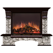 Каминокомплект Glenrich Бостон Карелия (венге)+Arte 33